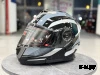 Шлем модуляр HETOSHI XD1-254 цв. Черный с белыми и серыми вставками р. L