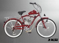 Велосипед 26" с веломотором MATTIAS GH-32605C (колеса 26, движок 50 (ДВС))