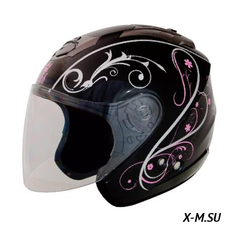 Шлем "THH" T-386#1 BLK/PINK Шлем "THH" T-386#1 BLK/PINK