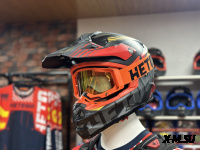 Шлем кроссовый HETOSHI OF836 EXOSS CROSS PRO MX289 цв.Черно-красно-желтый Матовый р.XS
