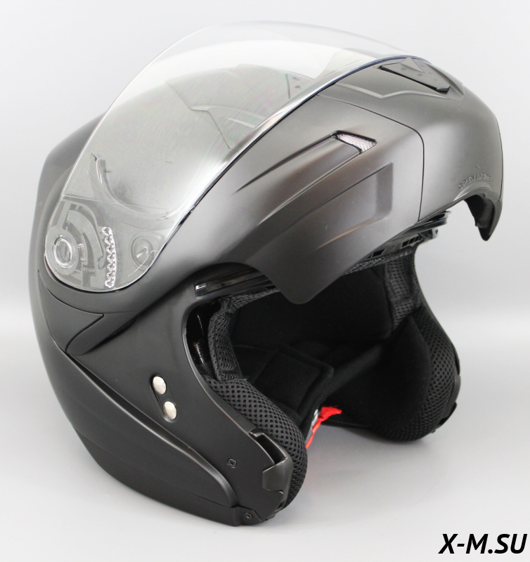 Шлем "THH" T-796A MATTE BLK 2-стекла трансформер